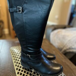 BareTraps Black at the Knee Boots